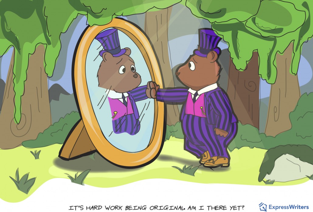 Purple bear unique original content