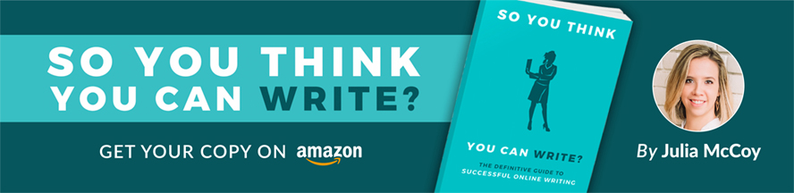 so you think you can write book by julia mccoy