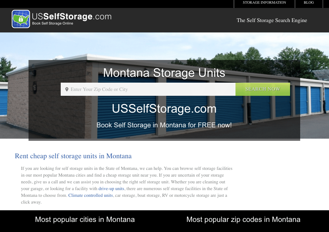 local content landing page