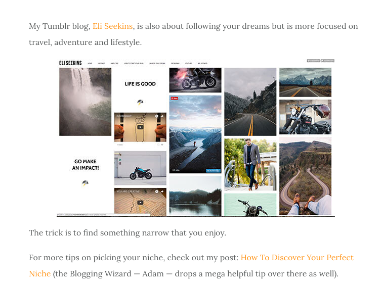 Blogging wizard screenshot 3