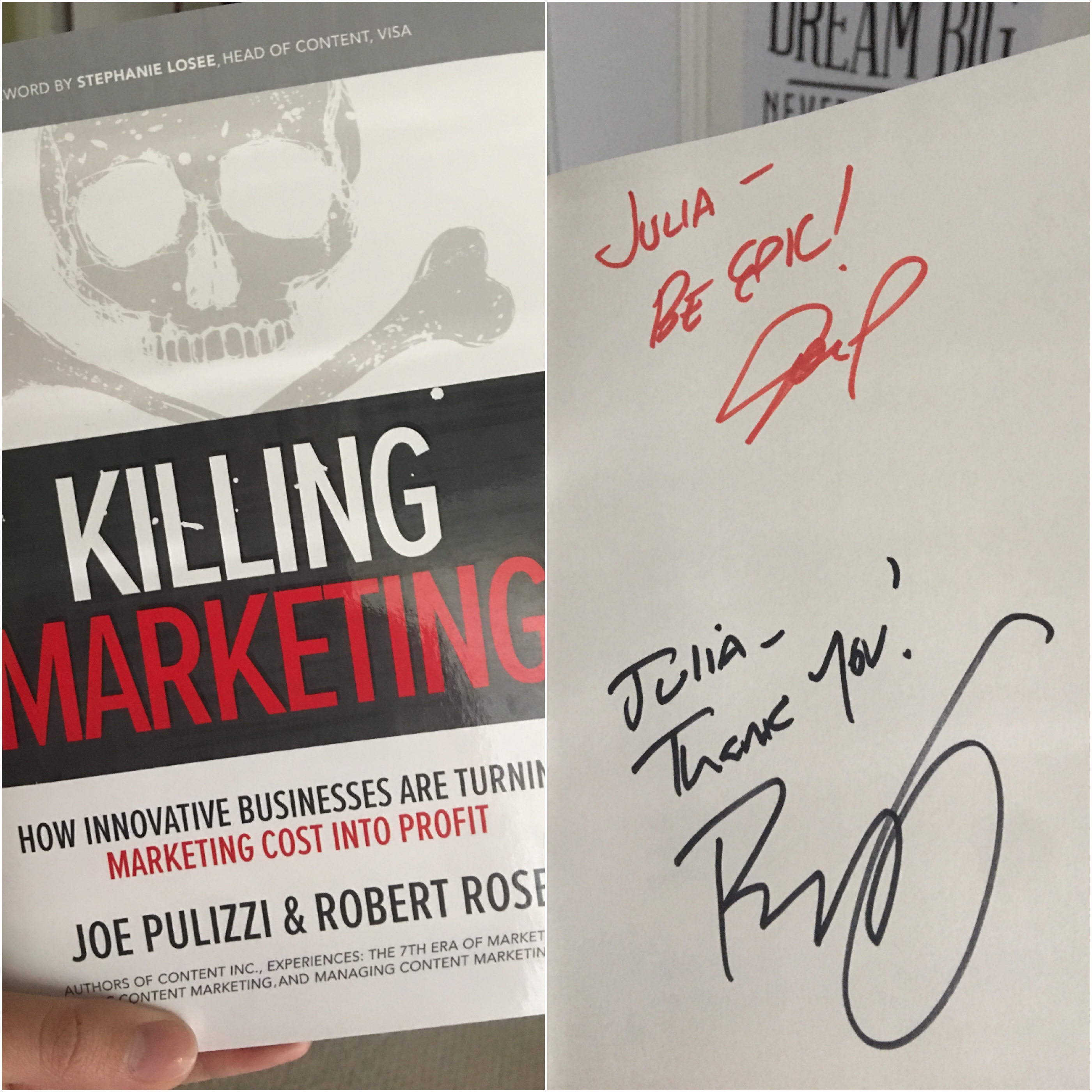 joe pulizzi signed book