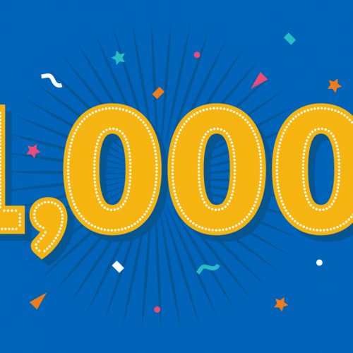 We Hit 1,000 Blogs! What It Looks Like to Blog One Thousand Times = And the Return