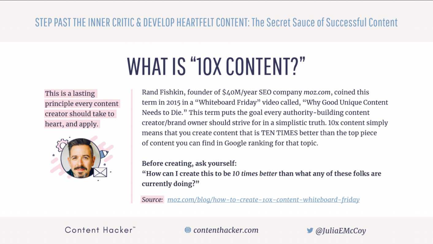 What is 10x content?