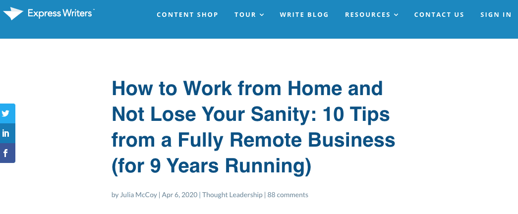 how to work from home