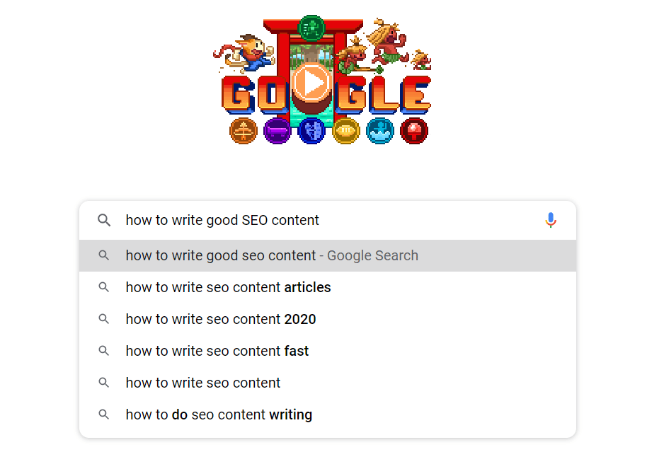 synonymous keywords in google search