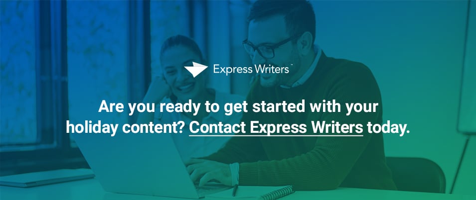 Holiday Content Marketing Strategy Cta