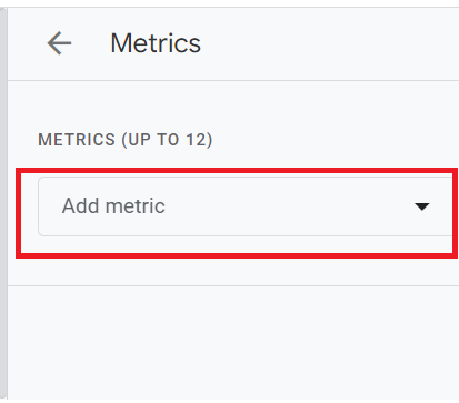 Customizing Your Metrics