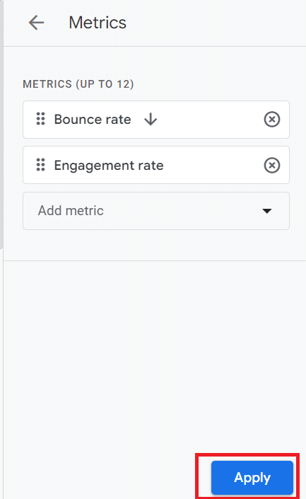 Saving Your Custom Metrics